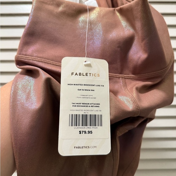 Fabletics PureLuxe High-Waisted Iridescent 7/8 Legging - Picture 6 of 7